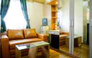 Common Space 4 Furnished Studio with Comfortable Design Green Pramuka Apartment