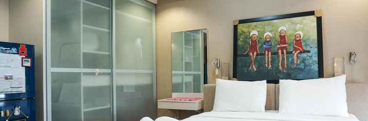 Bedroom Cozy and Modern Studio Apartment at Belmont Residence Puri