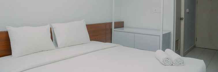 Bedroom Cozy and Minimalist Studio Patraland Urbano Apartment near Bekasi Station