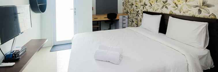 Bedroom Brand New Furnished Studio Apartment at Tamansari Mahogany