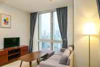 Common Space Modern Furnished 2BR at The Empyreal Condominium Epicentrum Apartment