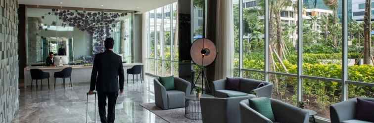 Lobby Three Bedroom Apartment, Fraser Place Setiabudi Jakarta