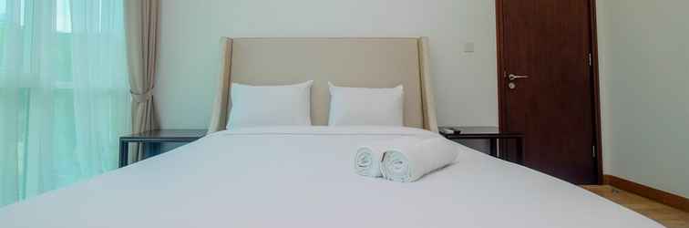 Bedroom Cozy 1BR with Workspace at Setiabudi Skygarden Apartment