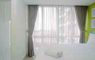 Bilik Tidur 2 Cozy Studio with City View at H Residence Apartment