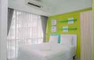 Kamar Tidur 6 Cozy Studio with City View at H Residence Apartment