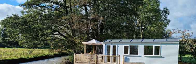 Exterior Riverside Cabin in Shropshire