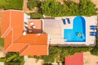 Exterior Villa Thalia Sofia Large Private Pool Walk to Beach Sea Views A C Wifi Car Not Required - 2413