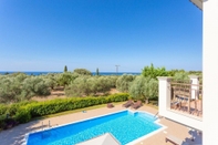 Swimming Pool Villa Eufrosini Large Private Pool Walk to Beach Sea Views A C Wifi Car Not Required - 2301