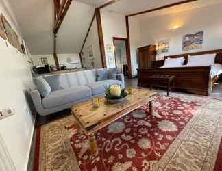 Bilik Tidur 2 1-bed Luxury Studio Apartment in Tregony, Truro