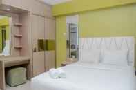 Bilik Tidur Fully Furnished with Comfortable Design Studio Apartment H Residence