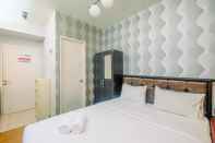 Kamar Tidur Comfy and Minimalist Studio at Pakubuwono Terrace Apartment