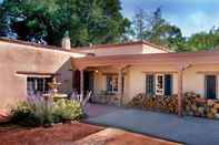 Exterior Garcia St. Adobe - Historic District, Close to Canyon Road, Three Master Bedrooms, Great Outdoor Space