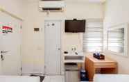 Kamar Tidur 4 Compact Minimalist Studio Apartment At Aeropolis Residence