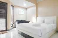 Bedroom Cozy Studio Apartment With City View At Tamansari Sudirman