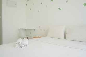 Bedroom 4 Elegant Studio Room Apartment At Sky House Bsd Near Aeon Mall