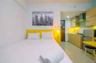 ห้องนอน Warm and Cozy Studio Park View Condominium Apartment