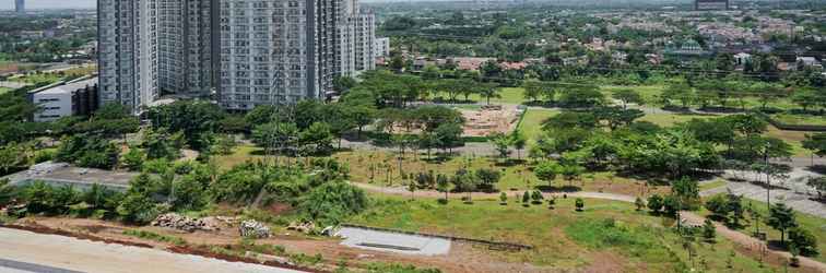 Exterior Homey And Minimalist Studio At Sky House Bsd Apartment