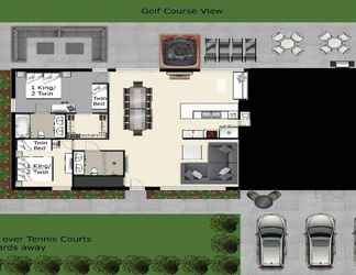 Sảnh chờ 2 5 Room Saddlebrook Golfview Villa 2BR 2BA