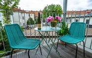Phòng ngủ 2 Apartment With Terrace and King Bed in Krems City