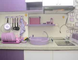 Kamar Tidur 2 Purple Studio at Signature Park Grande Apartment