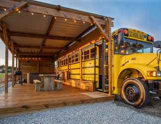 Exterior 2 American School Bus - Blossom Farm