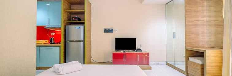 Kamar Tidur Simple And Comfy Studio Room At Tamansari Sudirman Apartment