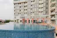 Swimming Pool Unique Studio With Folded Bed Amazana Serpong Apartment