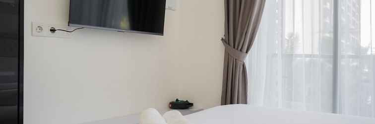 Kamar Tidur Elegant And Comfy Studio At Sky House Bsd Apartment