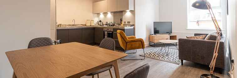 ห้องนอน Luxurious 2-bed Apartment in Solihull - NEC BHX