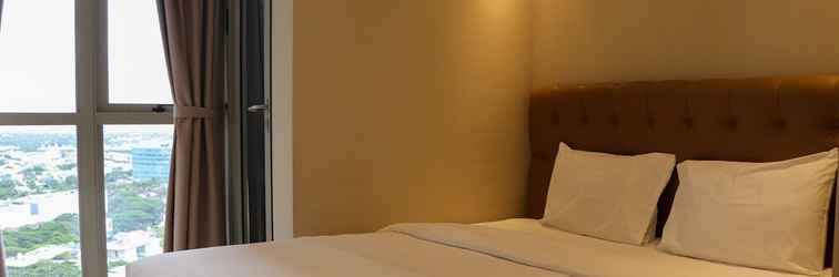 Kamar Tidur Minimalist and Comfort 1BR at Gold Coast Apartment