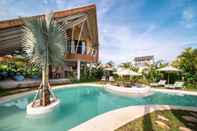 Swimming Pool Stunning Architecture 5BR Bamboo With Tropical Pool Villa in Umalas