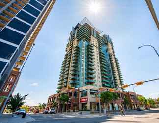 Exterior 2 Modern DT Condo Balcony Parking Gym Hot Tub