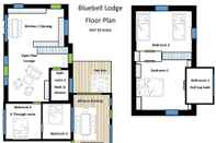 Lobi Bluebell House 5 Star Luxury 4 Bdrms and hot tub