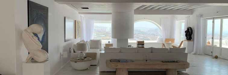 Sảnh chờ Luxury Key Mykonos 9 Bed Villa Castillo Di Cuore Agios Lazaros