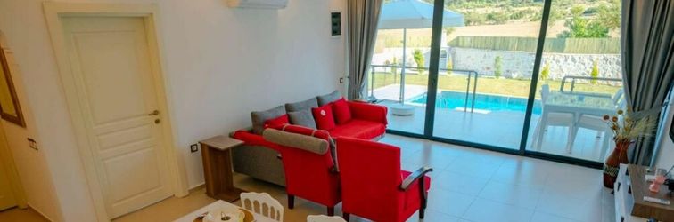 Bedroom Outstanding Villa With Private Pool and Jacuzzi in Kas Antalya