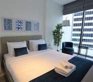 Bedroom 5 Luxury Studio w Burj Khalifa Vw in Business Bay