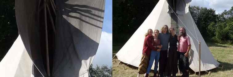 Exterior Eco Project Tipi at Permaculture Land