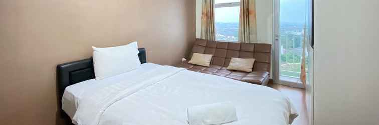 Bedroom Cozy Studio Apartment with Great View at Oxford Jatinangor