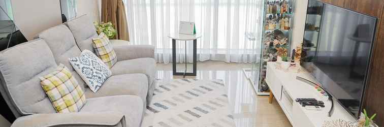 Lobby Minimalist And Cozy 1Br At Branz Bsd City Apartment