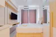 Bedroom Warm And Comfortable Studio Room At Sky House Bsd Apartment