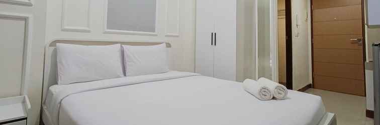 Kamar Tidur White And Cozy Studio At Vida View Makassar Apartment