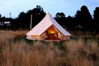 Exterior Luxury 5m Bell Tent With log Burner Near Whitby