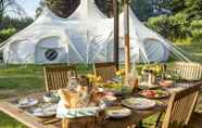 Restaurant 2 8-bed Lotus Belle Mahal Tent in The Wye Valley