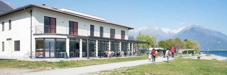 Exterior Lake Como Beach Hostel