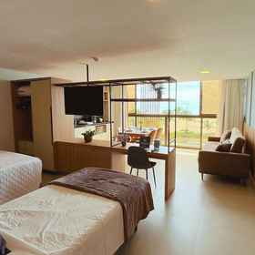 Room 1 Flat FM20 Cabo Branco Light - By Almare, Hotel Paraíba