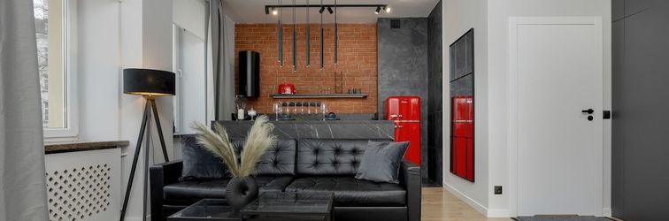 Khác Grey and Red Apartment by Renters