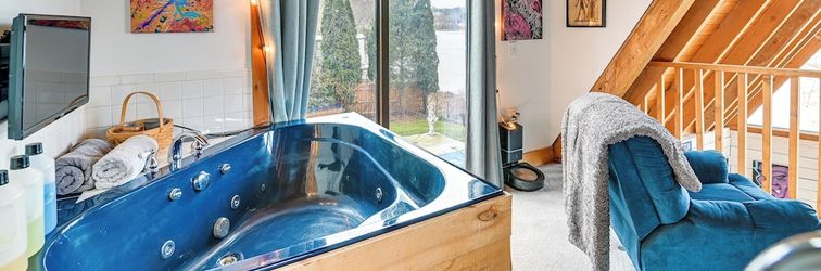 Others Riverfront A-frame Cabin in Troy w/ Pool & Dock!