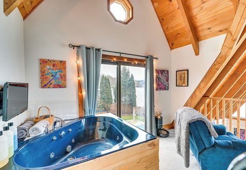 Others Riverfront A-frame Cabin in Troy w/ Pool & Dock!