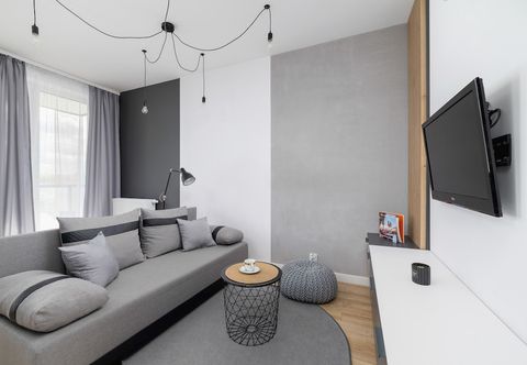 Khác Black and Grey Apartment by Renters