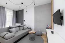 Khác Black and Grey Apartment by Renters